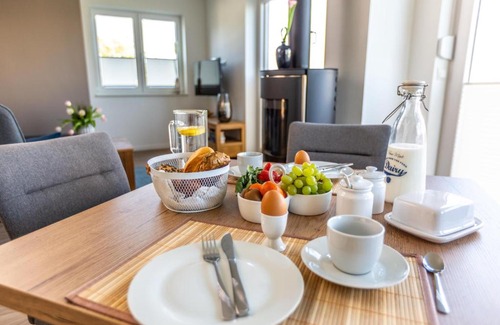 Schwerin Apartment | Hangar 19 Lusxusapartment mit Sauna, Kamin und Seeblick H5W1