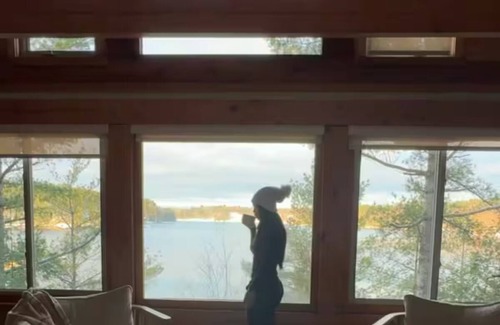 Seguin Cottage | Hemlock Hideaway Muskoka Waterfront: Beach Hot Tub Firepit Canoe Dock Games Rm