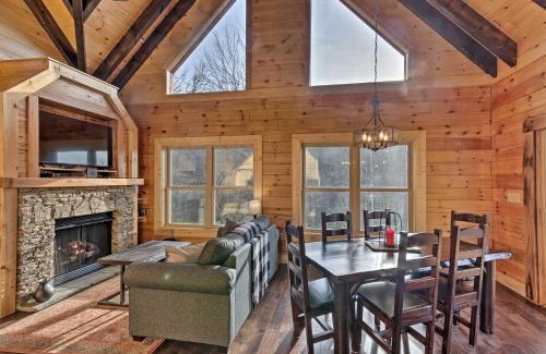 Bryson City House | Hilltop Cabin on 5 Acres with Hot Tub and Waterfall!