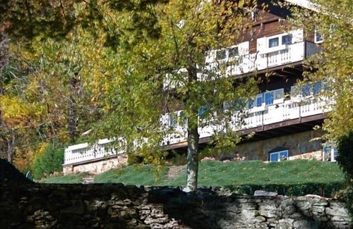 Little Switzerland Ski Chalet | Historic Stone "Chalet Switz" a mile from center of Little Switzerland