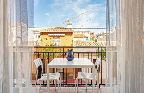 Palamos Apartment | Holiday Apartment "Aubi" with open terrace-balcony and an indoor terrace.