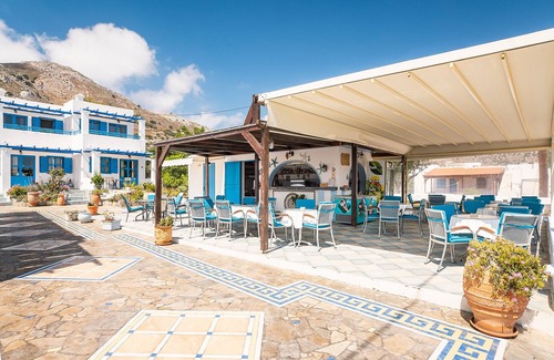 Tilos House | Holiday Home 'Livadia Beach Studio B ' with Sea View, Wi-Fi and Air Conditioning