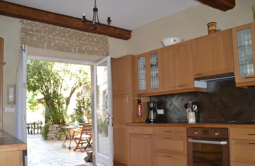 Lagrasse Apartment | Holidays In Lagrasse. Ground floor studio set in walled garden with pool.