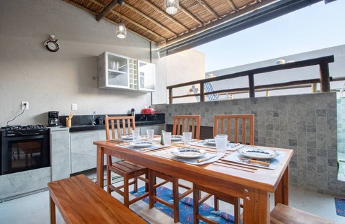 Porto de Pedras Ski Chalet | House With Gourmet Area 250m from the Beach