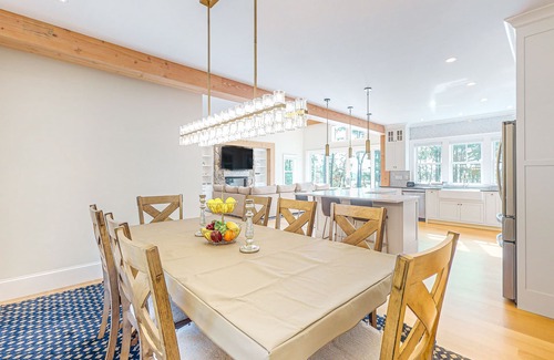 Plymouth House | Incredible home on lake with views, private beach, deck, AC, & W/D