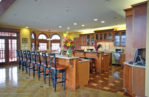 Sunday River Area House | INDOOR POOL, 10BR, sleeps 38, 3 hot tubs, theater, roof deck