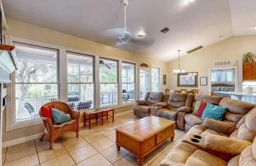 Bell House | Inviting dog-friendly home with boat ramp, W/D