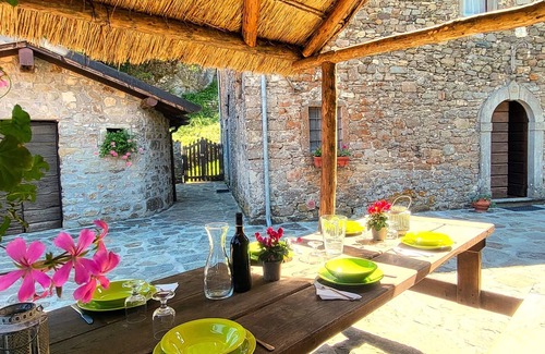 Piazza al Serchio Cottage | Romantic Stone Cottage With Private Gated Pool In Riverside Location .