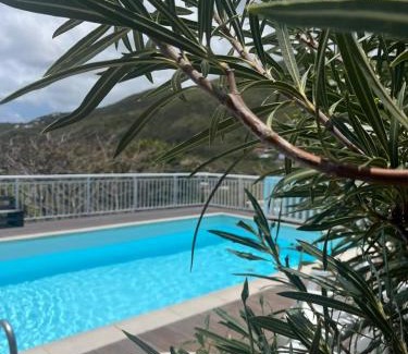 Mont Vergna Apartment | Joli Studio vue Mer avec Piscine