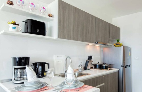 Kata Apartment | Kata Beach Ozone Superb Fully Equipped Studio Kitchen Washing Machine air con