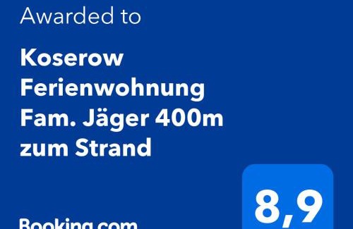 Koserow Apartment | Koserow Ferienwohnung Fam. Jäger 400m zum Strand
