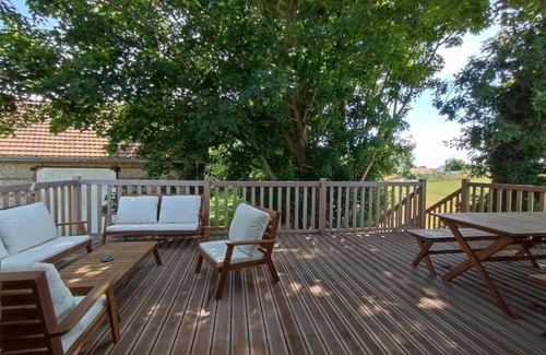 Bordeaux-Saint-Clair Cottage | La Grange-Gîte-Cottage-Countryside view-Ensuite