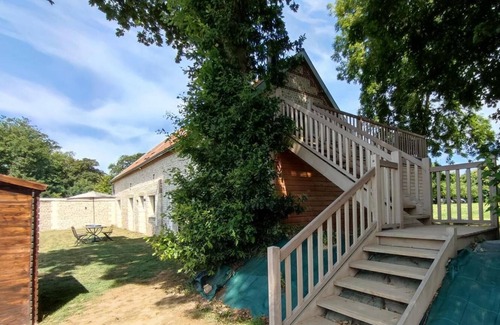 Bordeaux-Saint-Clair Cottage | La Grange-Gîte-Cottage-Countryside view-Ensuite
