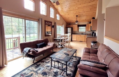 Rome House | Lake Arrowhead Sand Valley Golf Entire Log Home on ATV/snowmobile Trl Wet Bar