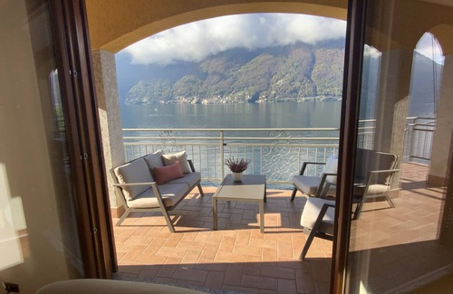Nesso Apartment | Lake Front with Large Balcony, Lake Access & Boat Dock