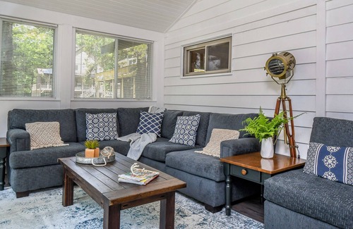 Blakeslee House | Lake Haven: Charming Split Lakefront Cottage with Hot Tub