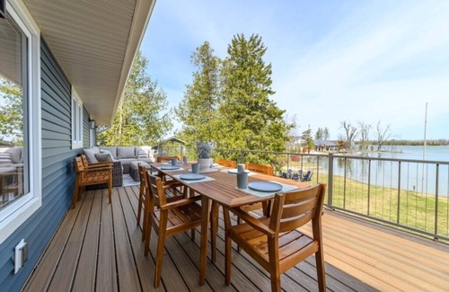 Alpena House | Lake|King|Kayaks|Game room|Firepit|AC|Dock