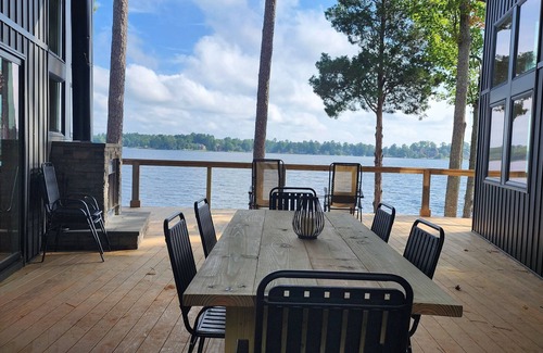 Leesville House | Lake Murray Modern Lakefront Retreat - Dock, Fireplace & Family-Friendly Luxury