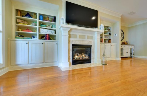 Lake Oconee House | Lake Oconee Abode with Patio, Grill and Fire Pit Table