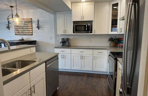 Lake Ozark House | Lake Vacation Home with Private Dock & Boat Slip! Just steps to the water!