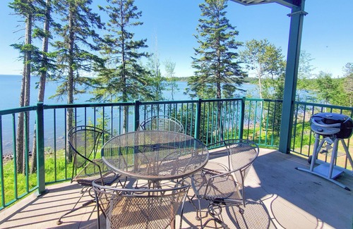Two Harbors Condo | Lakefront Condo: Pool, Hot Tub, Sauna, Fireplaces, Deck