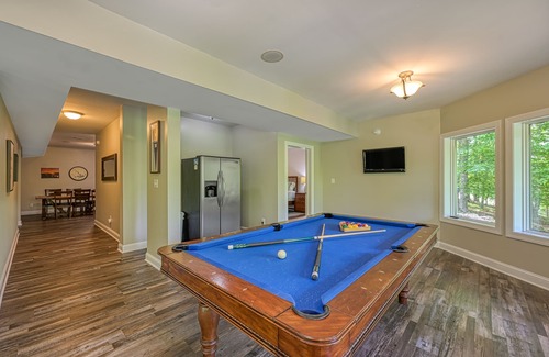 Moneta House | Lakefront estate with amazing views, 2-story dock, private hot tub & pool table