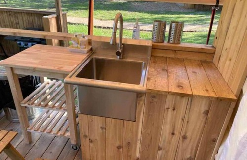 Bastrop House | Lakefront Glamping Safari Tent #7: The Longhorn