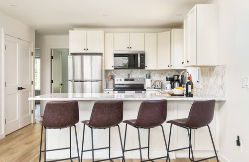 Gouldsboro House | Lakefront Modern Chalet with Multiple King Beds