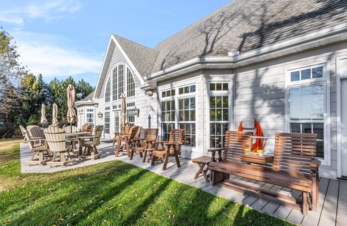 Phelps House | Lakefront retreat with hot tub, water view, game room, home theater & dock