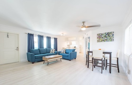 Barrier Island Apartment | Large and tranquil suite, just steps from the Ocean.