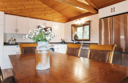 Whitewood Cabin | Large Log Home Overlooking Creek!
