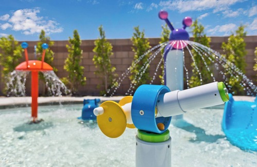 Coachella Villa | LAZY RIVER, Pedal boats, SPLASH PARK, Water slide, Theater, Arcade games, V/ball