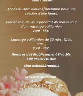 Lathuile Apartment | LE MAZOT-SPA HIVER ET ETE-Piscine-Proche lac-Charme-Détente