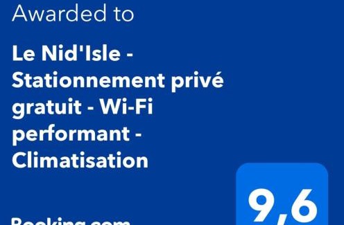L'Isle-sur-la-Sorgue Apartment | Le Nid'Isle - Stationnement privé gratuit - Wi-Fi performant - Climatisation