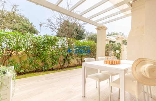 Faro Apartment | Le Tropezien Village *pool and patio*