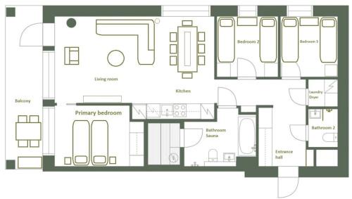 Sirkka House | LEVI Tunturinlaita A4, Ski-in Ski-out 3xBedroom