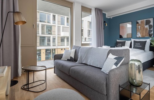 Bornstedt Apartment | limehome Potsdam | Suite L with sofa bed