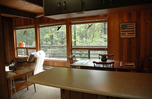 Cedar Mountain Cabin | Lindal cedar home located next to Dupont State Recreational Forest.