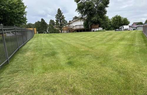 Pine Haven House | Listing title: Pine Haven, WY home viewing Keyhole Reservoir
