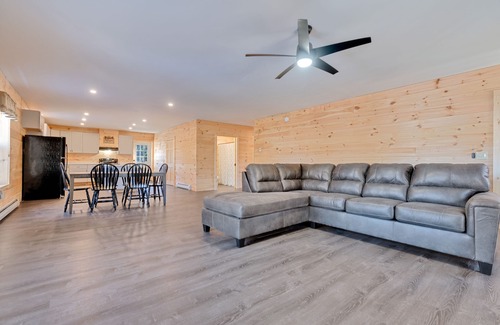 Gray House | Little Sebago Lake Home with Boat Slip