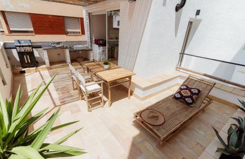 L'Ametlla de Mar Apartment | Loft Alguer II con terraza, barbacoa y chimenea