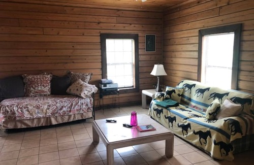 Morriston Cabin | Log cabin on a lush 15 acre private horse farm