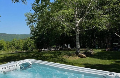 Clemons Apartment | Log Cabin w/Hot Tub minutes to Lake George Marina