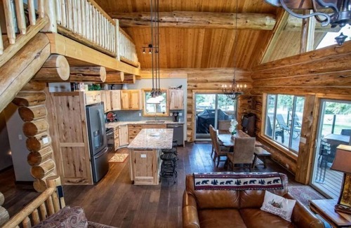 Rexford House | LOG HOME new built- 4bds-3 levels-golf nearby