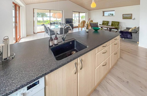 Sunds House | Lovely home in Sunds with house sea view