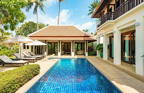 Bophut Villa | Lovely villa "Plumeria" with private pool, garden and beach access