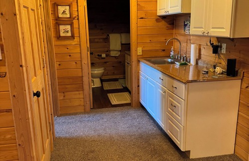 Erie County Cabin | Lower level of tranquil hilltop cabin