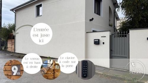 Bourgoin-Jallieu House | Luna Monkey, Chambre & Terrasse privée, Bourgoin Centre