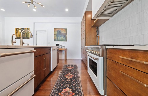 Riverside Heights House | Luxe MCM Hideaway w/Pool, Sauna, Hot Tub, Fire Pit & Tropical Garden