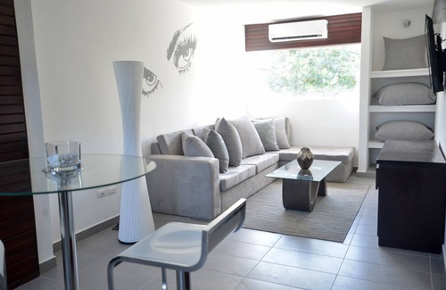 Villas Ana Maria Apartment | Luxury 2-floor penthouse suite in central Sosua, guest-friendly, adults only